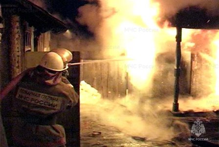 Пожар в муниципальном образовании Орджоникидзевский район